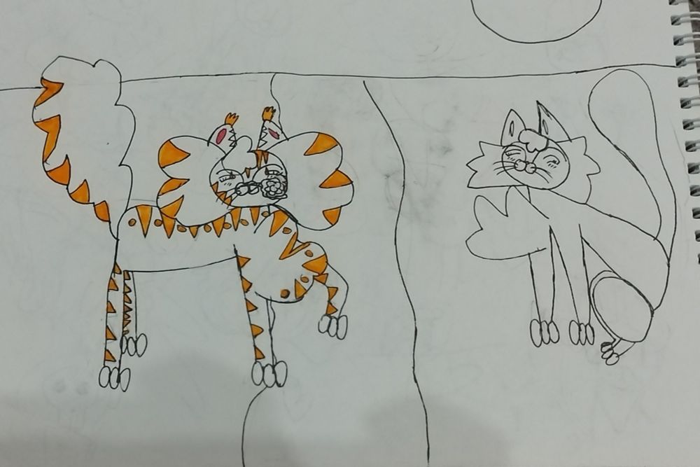 Cringe art with Leafpool and Mothwing from WaCa