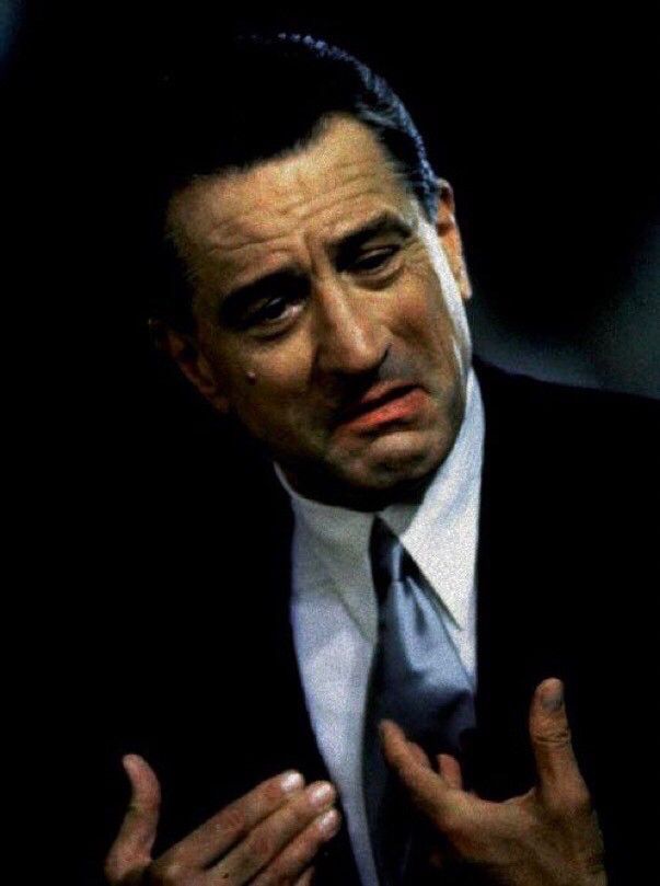 Robert de Niro mit dem typischen de niro gesicht