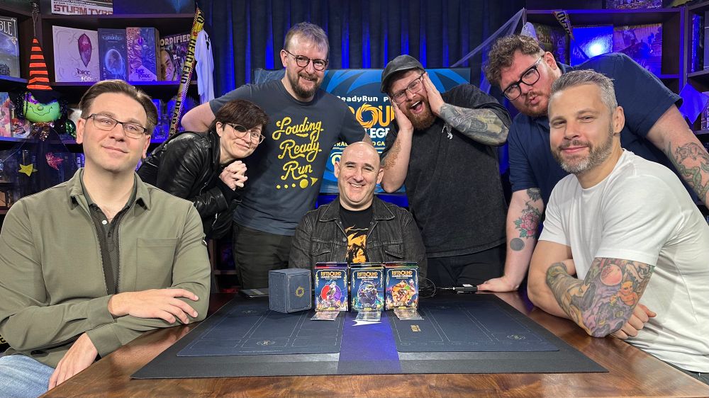 Serge, Kathleen, Graham, Dave Guskin, Ben, Wheeler, and Adam in studio