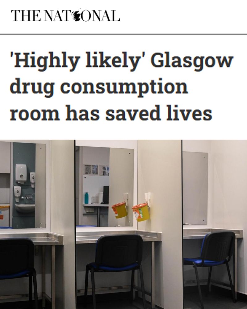 The National. Highly Likely Glasgow drug consumption room has saved lives.