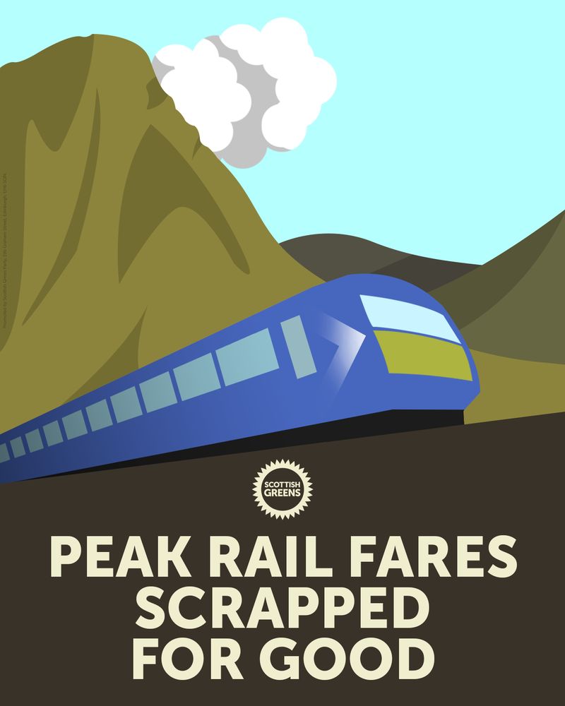 Peak Rail Fare Scrapped For Good. Scottish Greens.