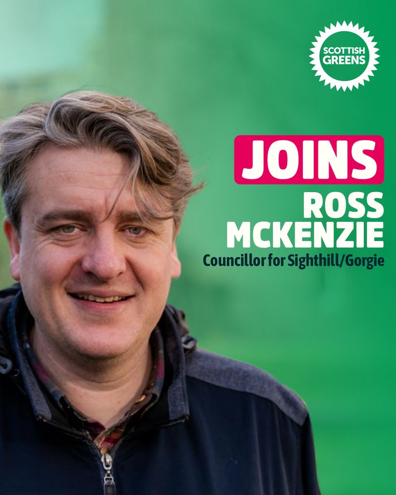 JOINS:

Ross McKenzie - Councillor for Sighthill/Gorgie