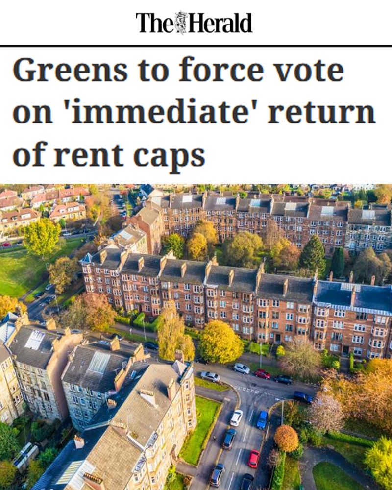 Greens to force vote on 'immediate' return of rent caps
