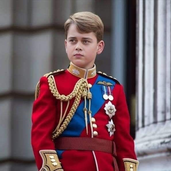 Prince george wearing medals
