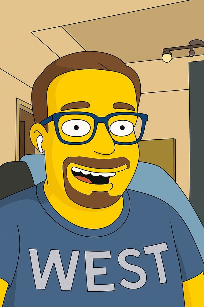 Ein Selfie von mir im Simpsons Style.