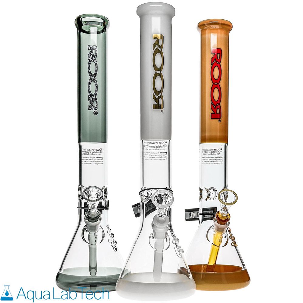 RooR Glass 18-inch Colored Beaker Tubes