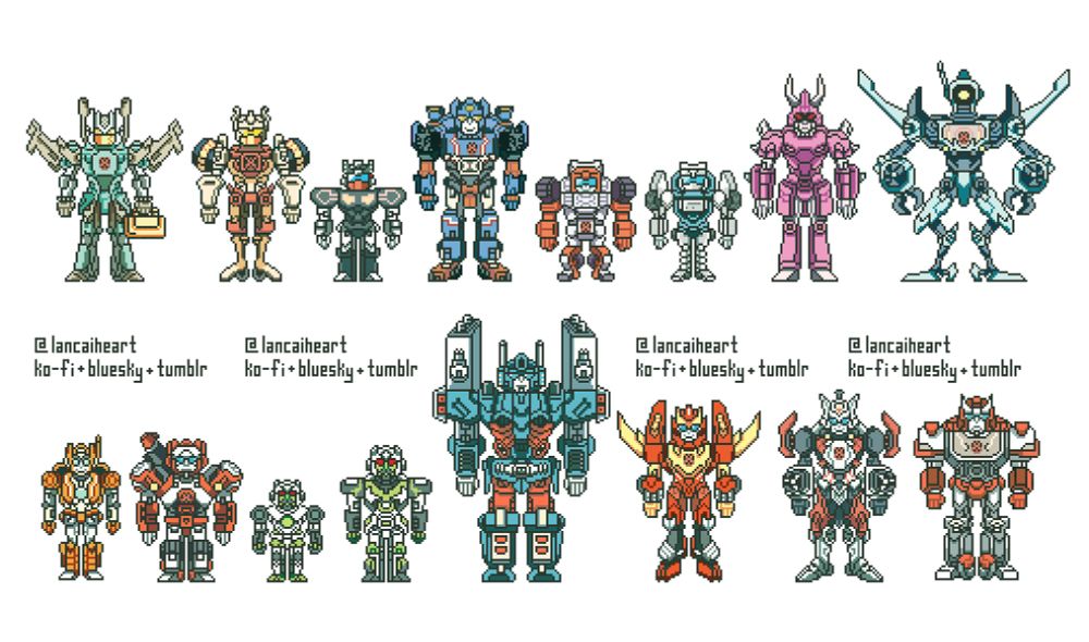 brainstorm chromedome rewind skids swerve tailgate cyclonus whirl rung red alert minimus ambus small minimus ambus big ultra magnus rodimus drift ratchet from more than meets the eye idw comics by roberts milne burcham et al. I still remember their names!