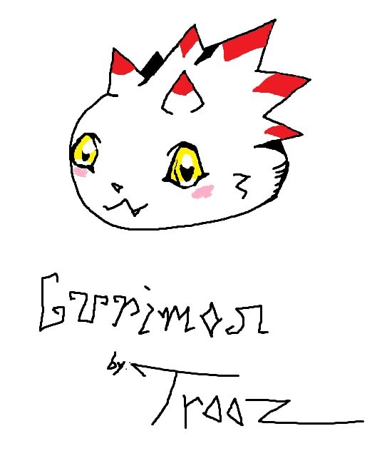 A drawing of Gurimon by me