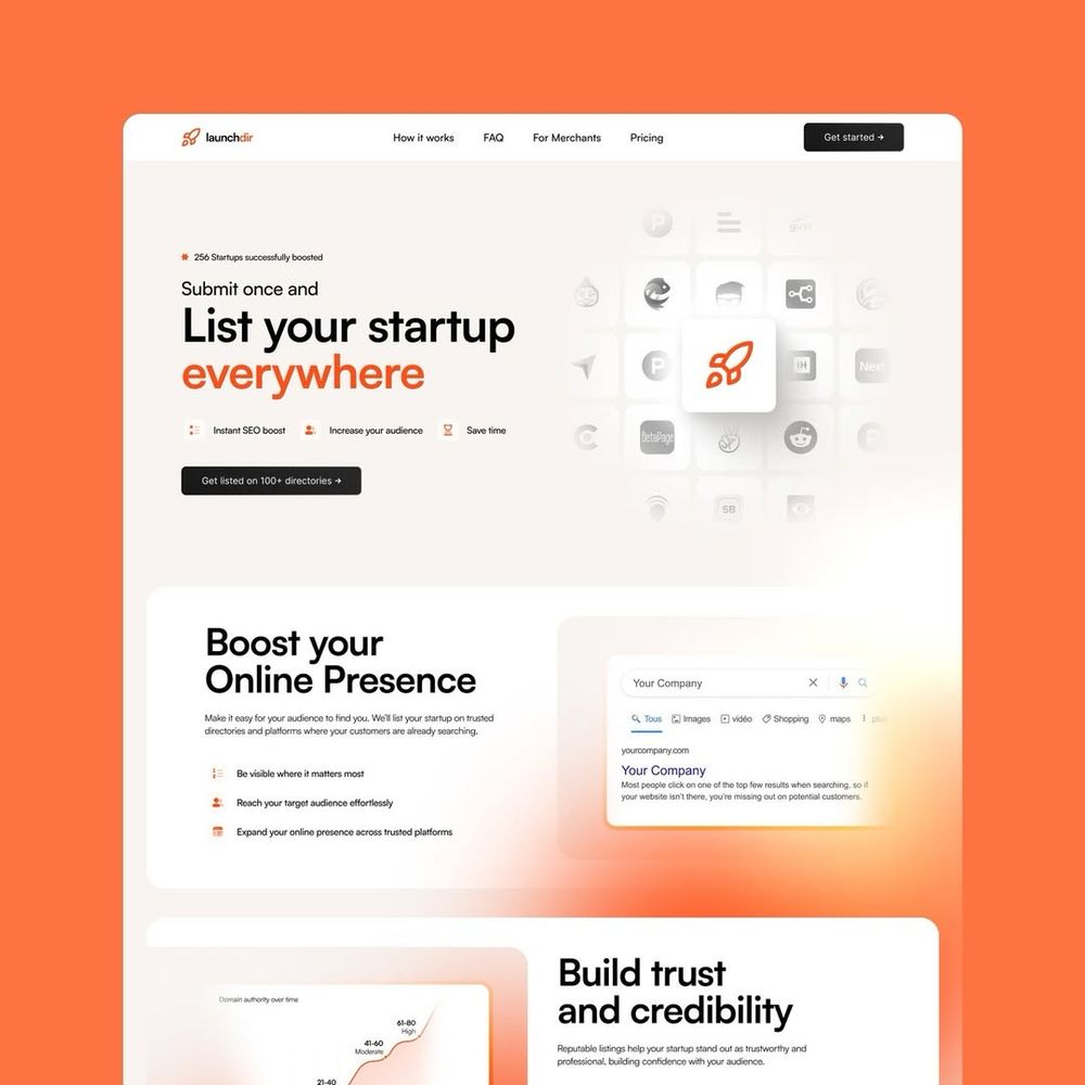 LaunchDir landing page