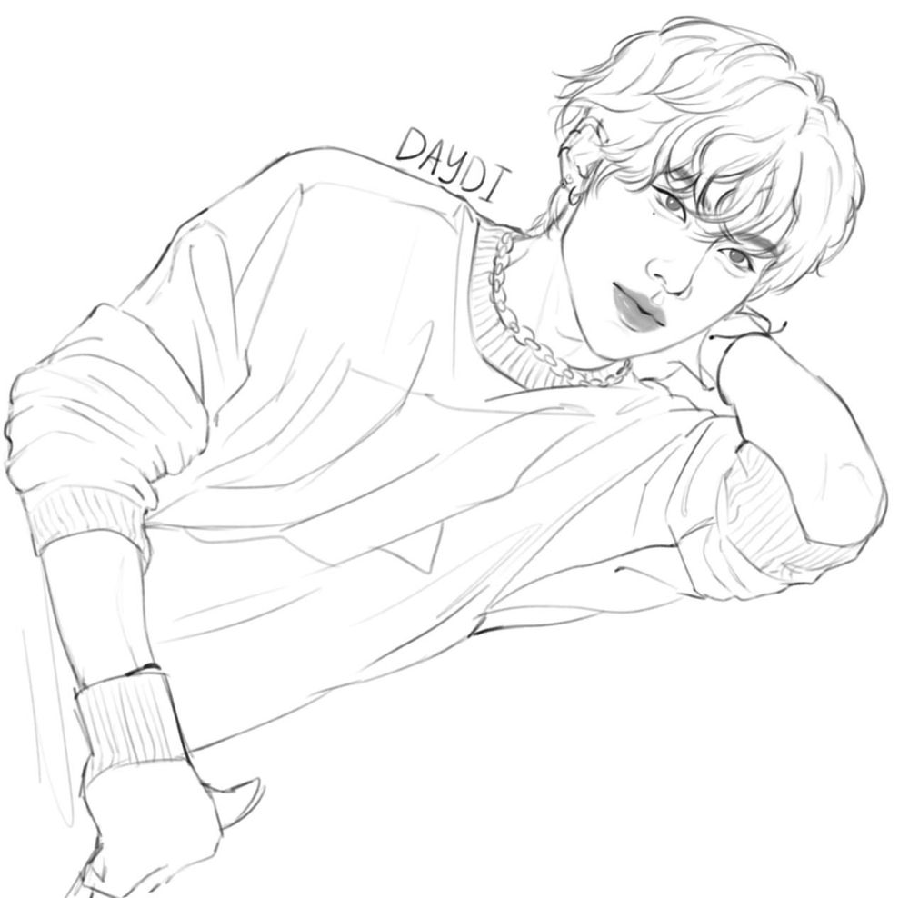 sketch of ricky from zb1