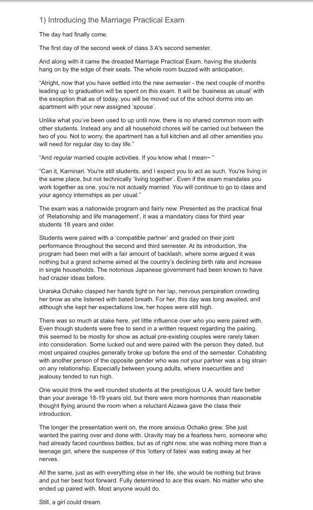Text Snippet of chapter 1