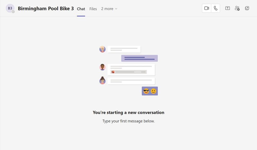 A teams conversation with Birmingham Pool Bike 3