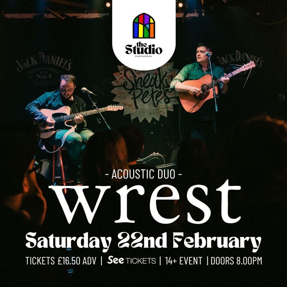 NEW SHOW ANNOUNCEMENT!!
Stewart & Stephen of Edinburgh’s @wearewrest bring an intimate acoustic show to our stage on SAT 22 FEB, 2025 / 8PM

🎟️ Tickets: £16.50 Adv 
bit.ly/StudWrestTicks

FFO: Frightened Rabbit & The National