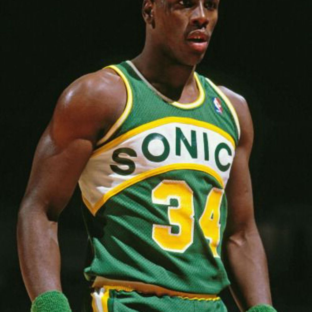 Former NBA All-Star (1988) and Sonics/Knicks cult favorite Xavier McDaniel. He was real good.