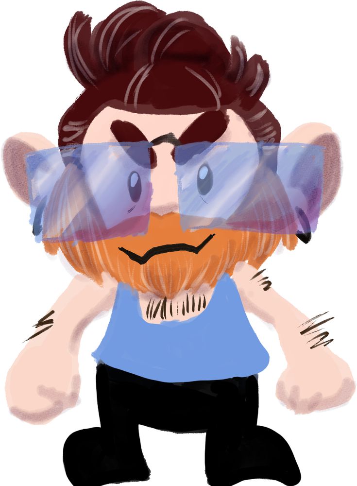 This is a little gremlin of a person standing in a very goblin way.