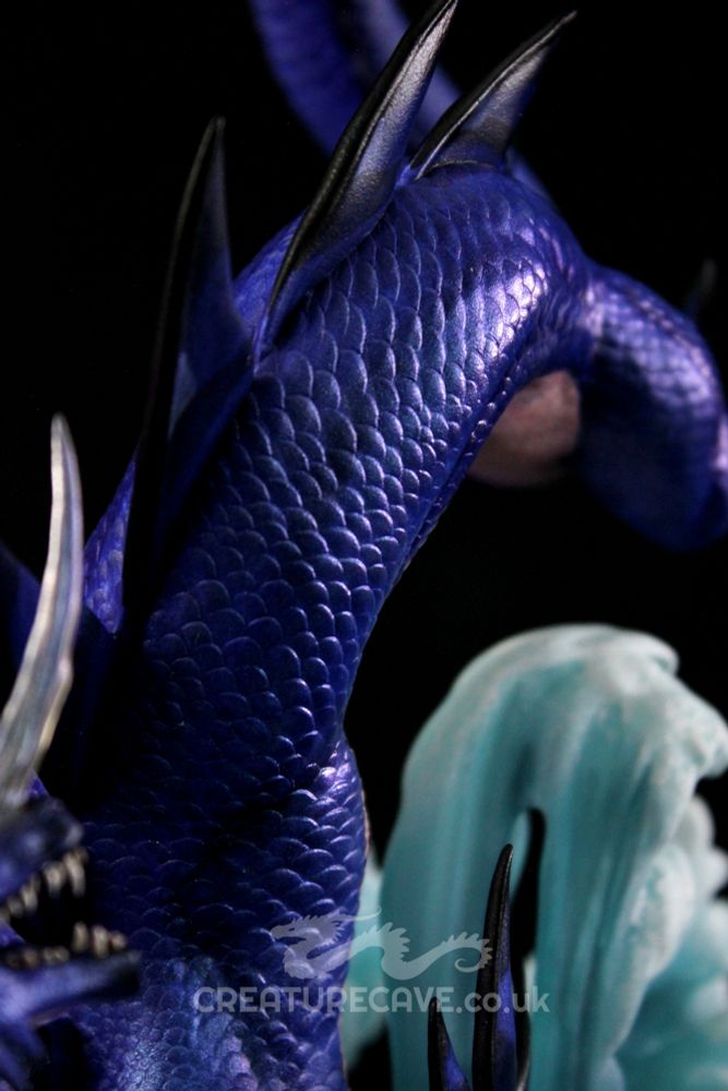 Detail shot of the dragon's scales 