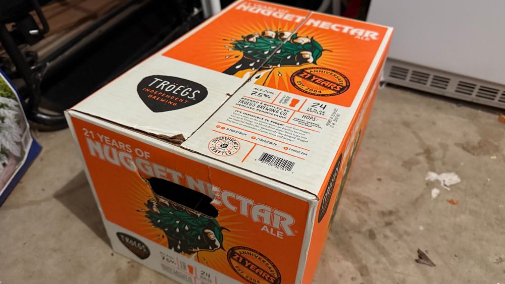 Case of Troegs Nugget Nectar beer