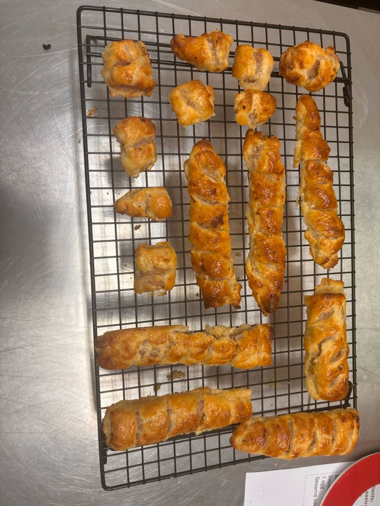 Homemade sausage rolls but i forgot to pinch the corners