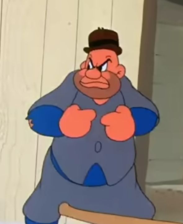 One of the bad guy baseball players from the 1946 cartoon Baseball Bugs