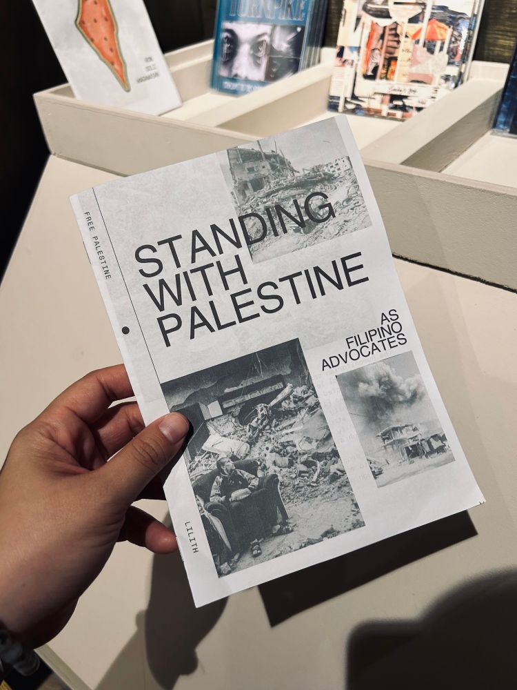 A locally made zine about showing solidarity with Palestine as a Filipino