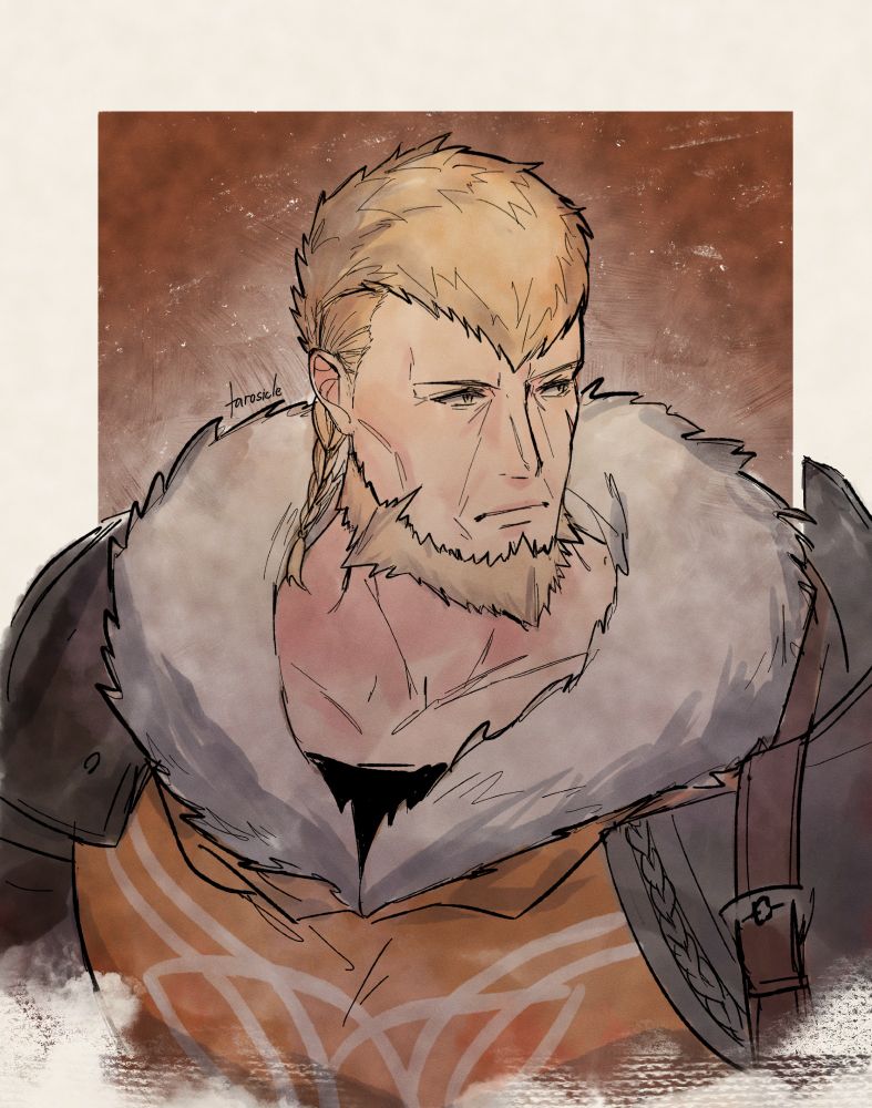 Colored sketch of Jeralt Reus Eisner from Fire Emblem Three Houses.
