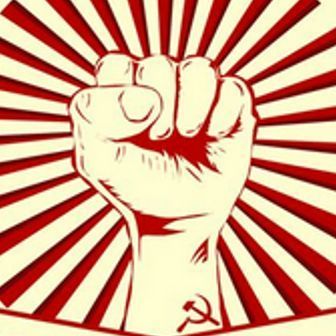 People Power raised fist graphic
