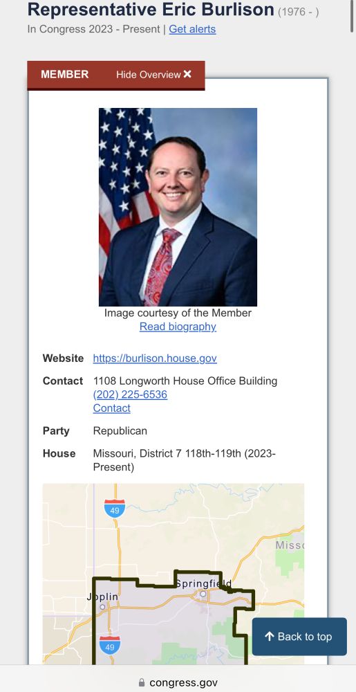 Representative Eric Burlison
(202)225-6536

There is a link to contact via email as well.

Give this asshole an earful. This bill is a huge violation of inherent human rights.