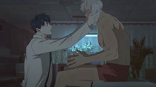 Holding your buff guy’s face with two hands