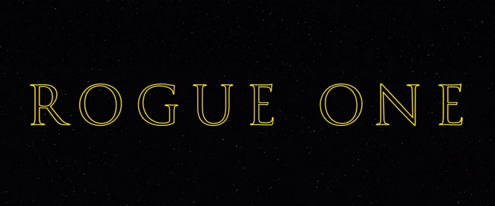 Rogue One title card.