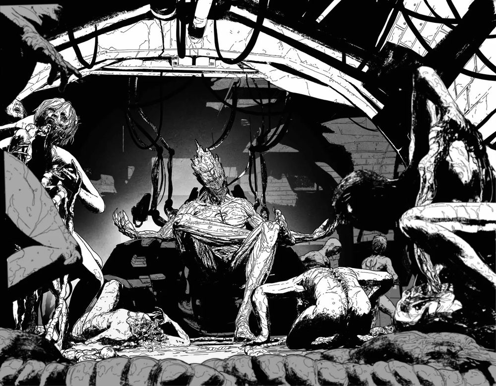 Preview image from the upcoming Event Horizon: Dark Descent miniseries. Art by Tristan Jones.