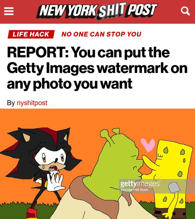 REPORT: You can put the Getty Images watermark on any photo you want