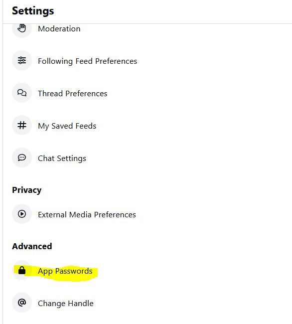 Os App Passwords estão na aba de configurações, na parte Advanced.