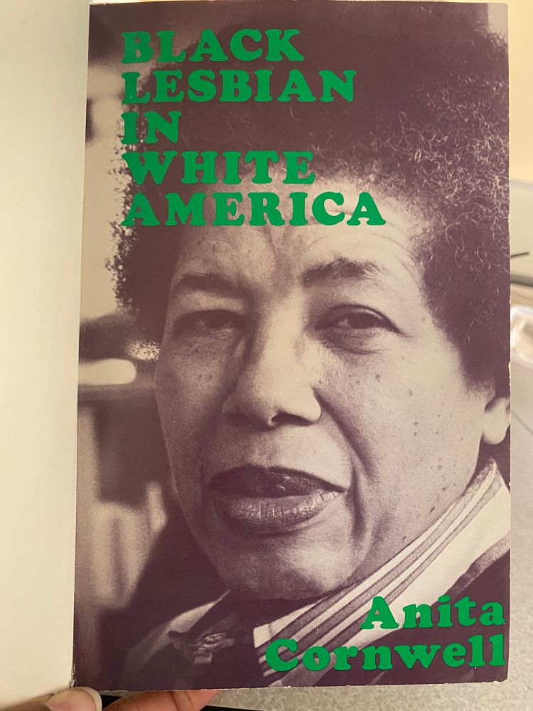 original paperback copy of Black Lesbian in White America by Anita Cornwell 