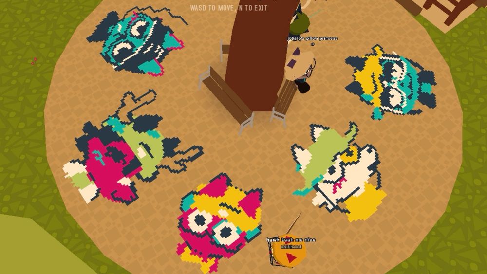 abble’s art in my public webfishing server. they were too good! very fun to hangout with too :> 