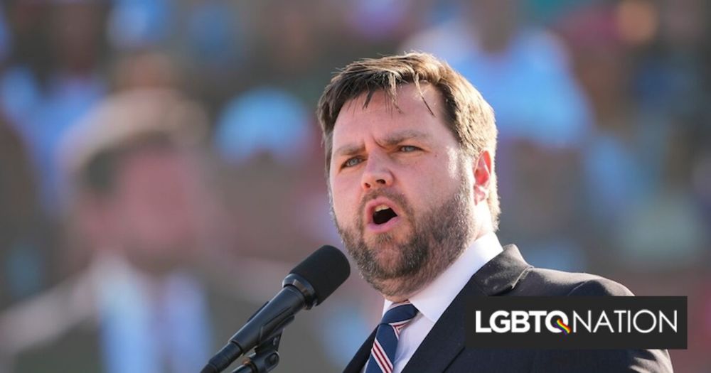 Rightwing pundit claims gay men think JD Vance is so hot that they'll vote for Donald Trump - LGBTQ Nation