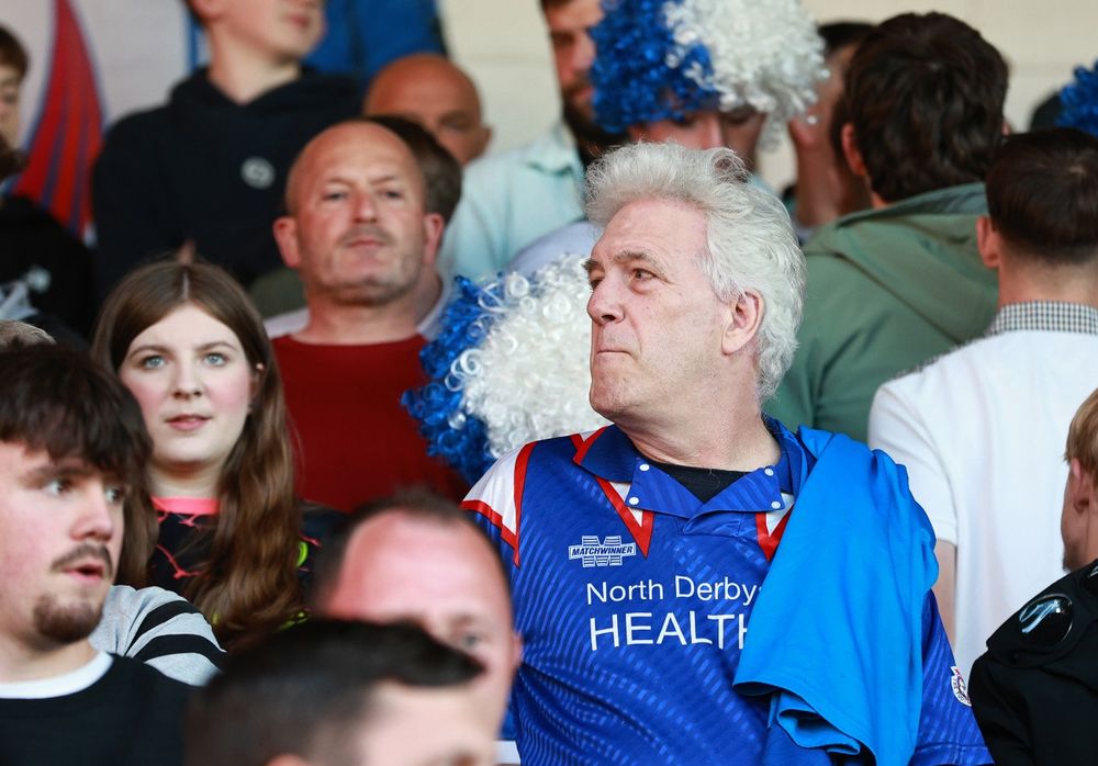 Looking around as a paying punter in the away end at Walsall. 