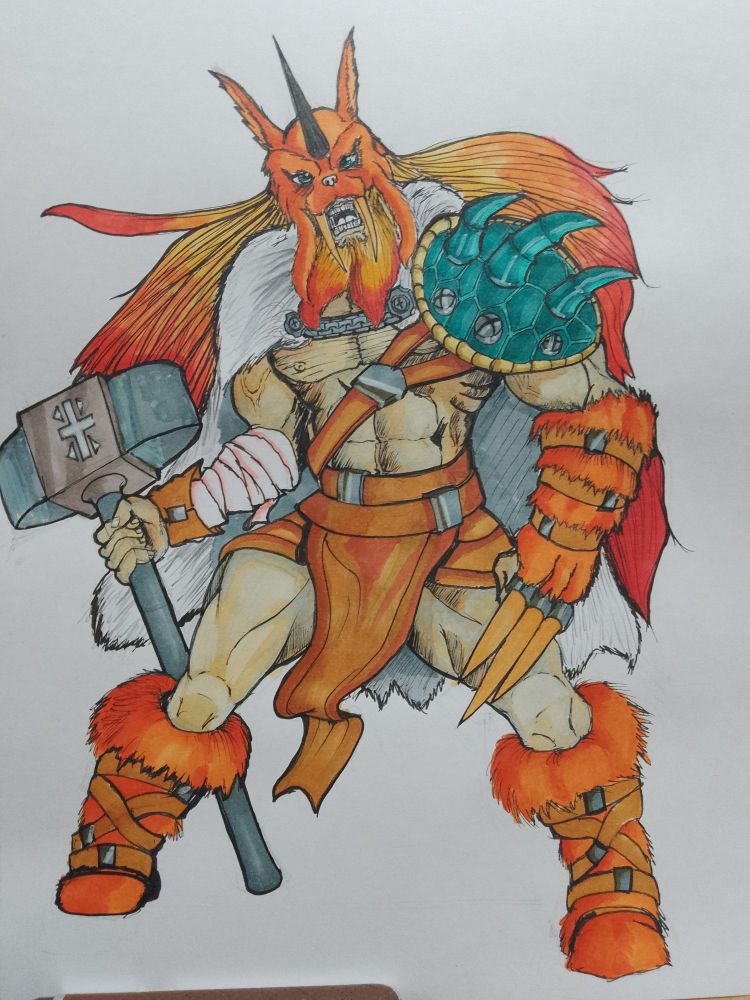 Gomamon barbarian 
From the first set