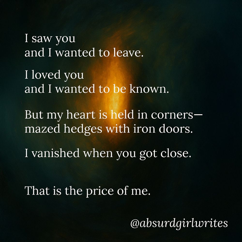 Image of flame on dark background with white text overlay of a poem