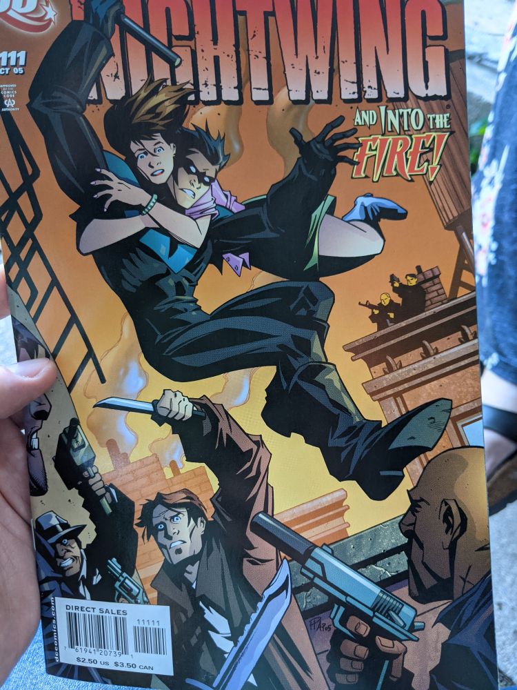 Cover to Nightwing #111 It says Hester is the artist of this issue, but he is not. 