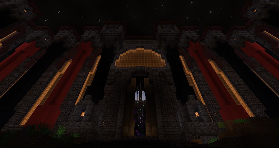 This Minecraft building is Dusty’s Casino. It’s left unreleased to the public in an old server I was in. I sneaked pass the barrier layer and wandered, and stumbled across it