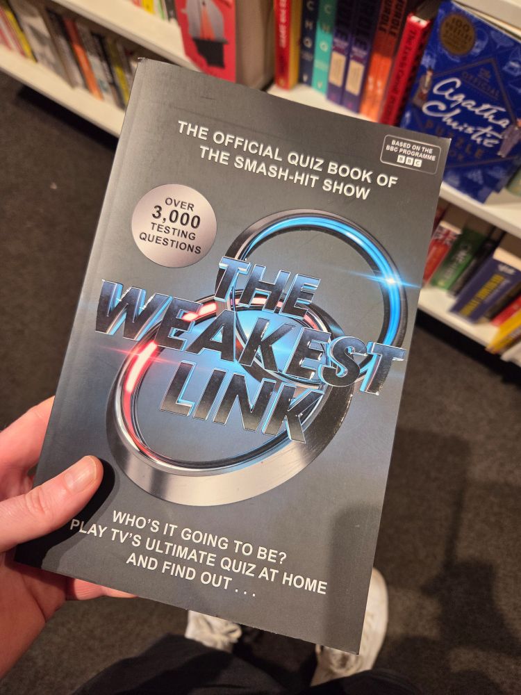 The Weakest Link quiz book front cover 