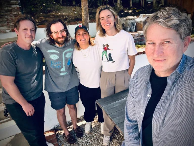 A classic CBB selfie with Kyle, Beck, Anna, and Isabella. Everyone in t-shirts! 