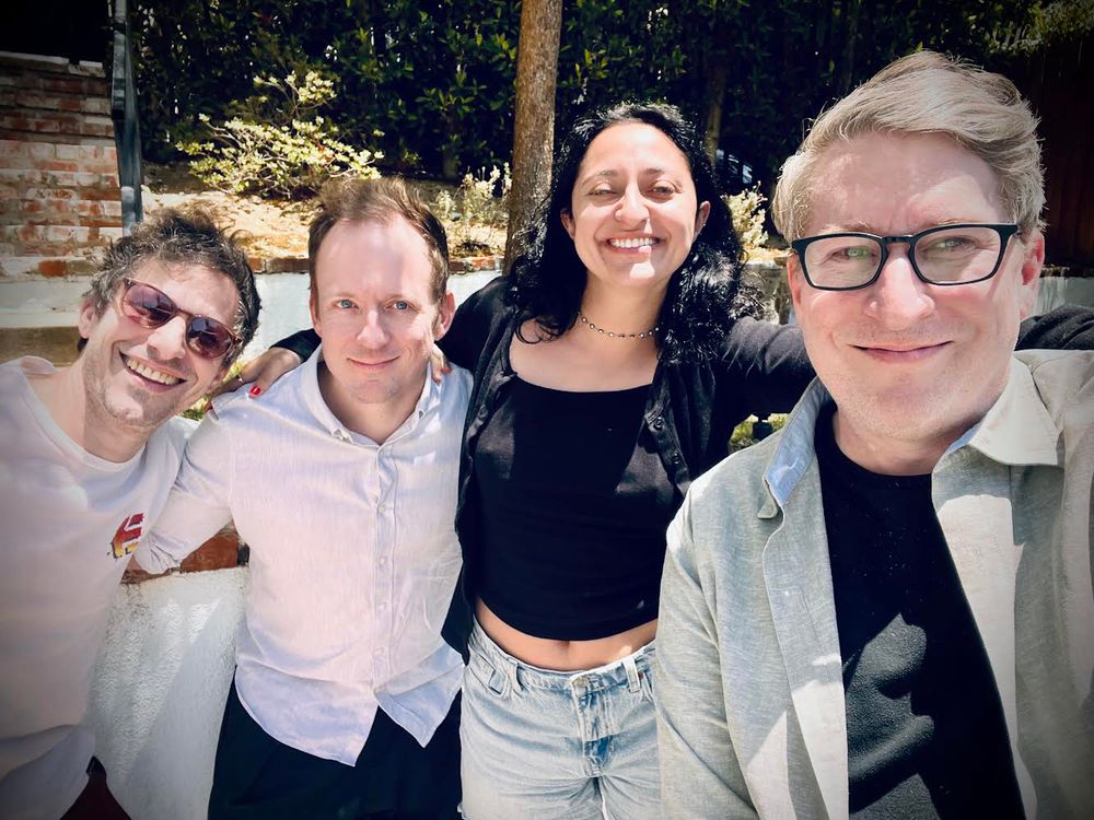 Andy, Neil, Mitra, and selfie photographer Scott Aukerman. 
