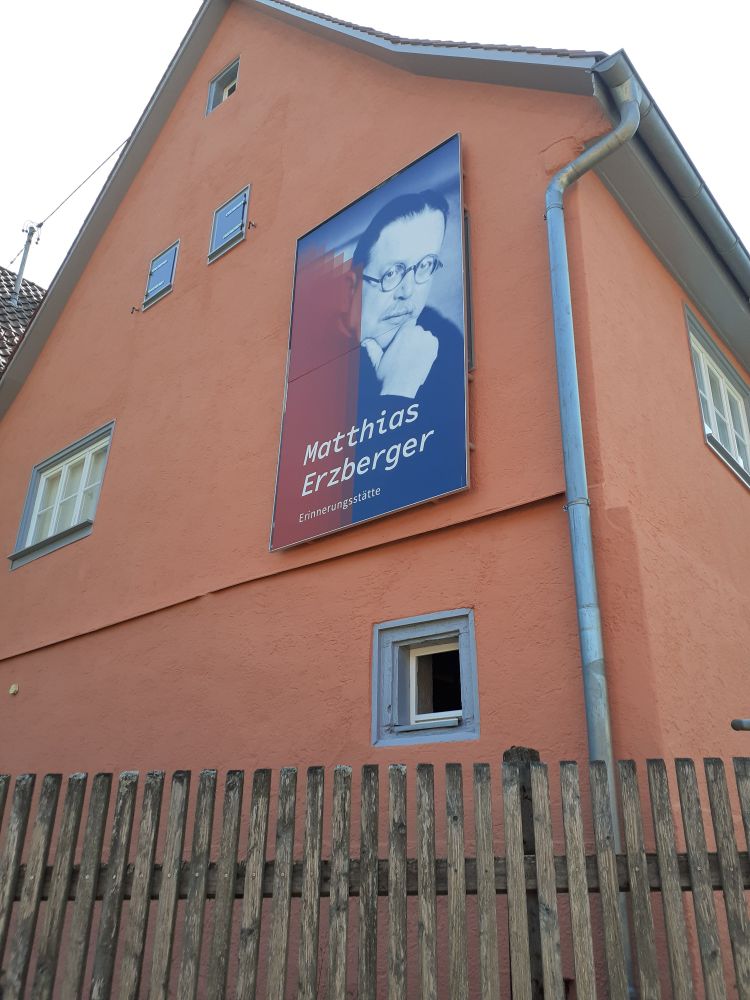 Mathias Erzberger - Gedenkstätte in Buttenhausen.