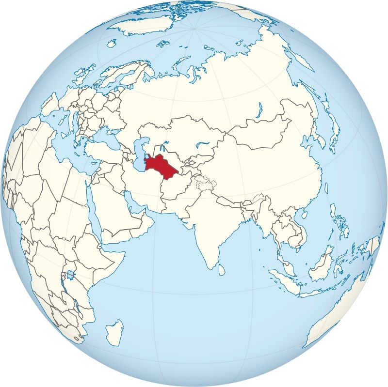 map of Turkmenistan