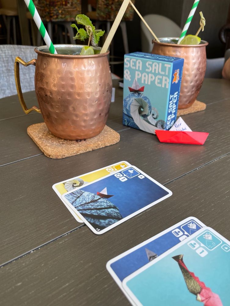 Sea salt & paper jeu de société J2S boardgame moscow mule cocktail