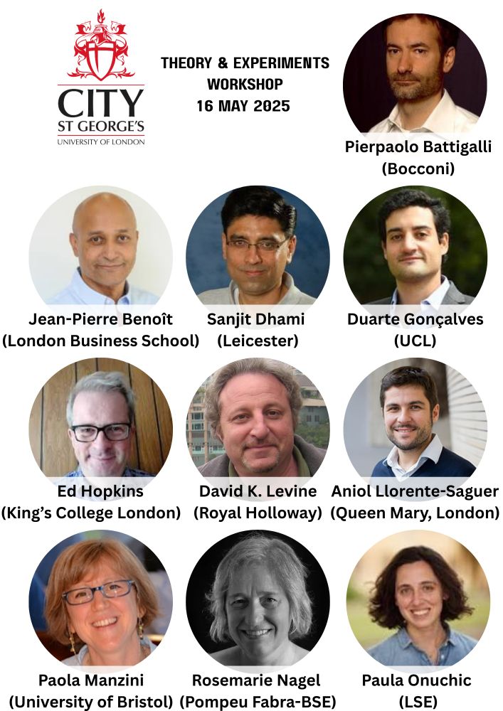 CITY Theory & Experiments Workshop
