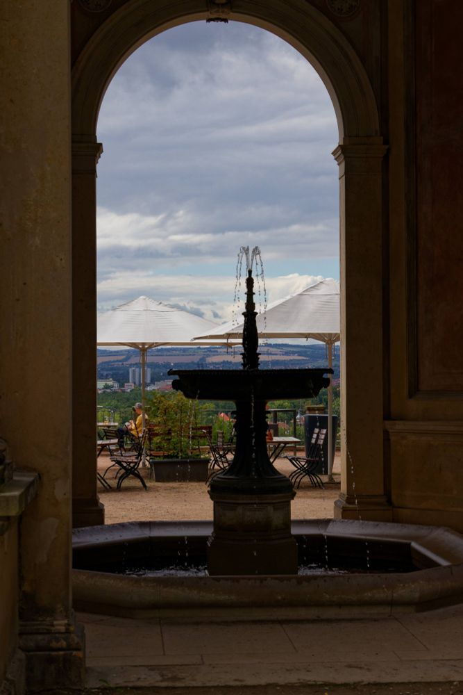 View over the Elbe towards Dresden