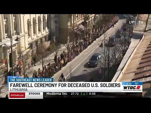 Ceremony held Thursday for Fort Stewart soldiers killed in Lithuania