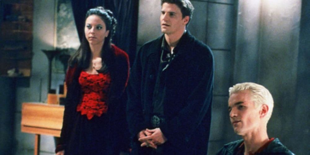 The villains from the TV series Buffy, staring at something.